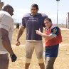 Still of Adam Sandler, Chris Rock, Bob Sapp and Dalip Singh in The Longest Yard