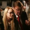 Still of Garrison Keillor and Lindsay Lohan in A Prairie Home Companion