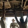 Still of R. Lee Ermey, Matt Bomer and Taylor Handley in The Texas Chainsaw Massacre: The Beginning