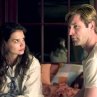 Still of Aaron Eckhart and Katie Holmes in Thank You for Smoking