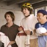 Still of Rob Schneider, David Spade and Jon Heder in The Benchwarmers