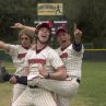 Still of Rob Schneider, David Spade and Jon Heder in The Benchwarmers