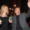 Robin Williams and Laura Linney at event of Man of the Year