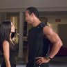 Still of Dwayne Johnson and Roselyn Sanchez in The Game Plan