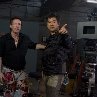 Still of Clive Barker and Ryûhei Kitamura in The Midnight Meat Train