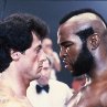 Sylvester Stallone and Mr. T in Rocky III