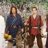 Still of Jackie Chan, Jet Li, Michael Angarano and Yifei Liu in The Forbidden Kingdom