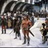 Still of Arnold Schwarzenegger, Grace Jones, Mako and Tracey Walter in Conan the Destroyer