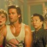 Still of Kim Cattrall, Kurt Russell, Dennis Dun and Suzee Pai in Big Trouble in Little China