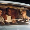 Still of Jeffrey Combs, Barbara Crampton and Ken Foree in From Beyond