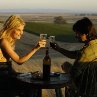 Still of Freddy Rodríguez and Rachael Taylor in Bottle Shock