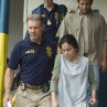 Still of Harrison Ford and Alice Braga in Crossing Over