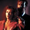 Still of Alan Rickman and Bonnie Bedelia in Die Hard