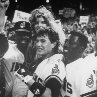 Still of Charlie Sheen, Tom Berenger, Rene Russo, Wesley Snipes, Corbin Bernsen and Dennis Haysbert in Major League