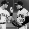 Still of Charlie Sheen and Corbin Bernsen in Major League