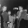 Still of Leonard Nimoy, William Shatner, DeForest Kelley and David Warner in Star Trek V: The Final Frontier