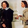 Still of Gérard Depardieu and Vincent Perez in Cyrano de Bergerac